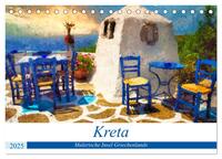 Vorderes Coverbild Kreta - Malerische Insel Griechenlands (Tischkalender 2025 DIN A5 quer), CALVENDO Monatskalender