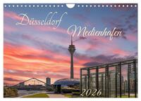 Düsseldorf Medienhafen (Wandkalender 2026 DIN A4 quer), CALVENDO Monatskalender