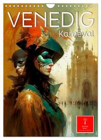 Venedig Karneval (Wandkalender 2025 DIN A4 hoch), CALVENDO Monatskalender
