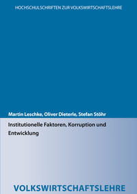 Vorderes Coverbild Institutionelle Faktoren, Korruption und Entwicklung