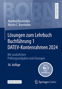 Vorderes Coverbild Lösungen zum Lehrbuch Buchführung 1 DATEV-Kontenrahmen 2024