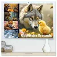 Vorderes Coverbild Ungleiche Freunde (hochwertiger Premium Wandkalender 2026 DIN A2 quer), Kunstdruck in Hochglanz