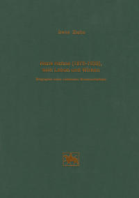 Hans Hahne (1875-1935), sein Leben und Wirken