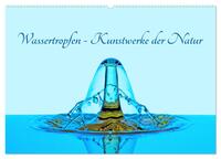 Wassertropfen - Kunstwerke der Natur (Wandkalender 2025 DIN A2 quer), CALVENDO Monatskalender