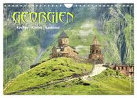 Georgien - Kirchen Klöster Kaukasus (Wandkalender 2026 DIN A4 quer), CALVENDO Monatskalender