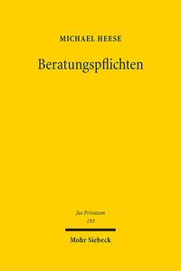 Vorderes Coverbild Beratungspflichten