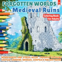 FORGOTTEN WORLDS - Medieval Ruins (Coloring Book for Adults - for Stress Relief and Relaxation)