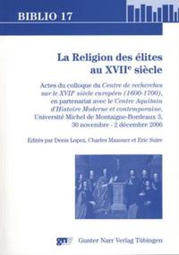 Vorderes Coverbild La Religion des élites au XVIIe siècle