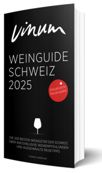 Vorderes Coverbild VINUM Weinguide Schweiz 2025