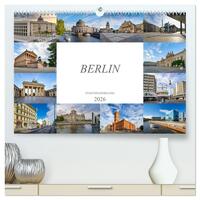 Berlin Stadtspaziergang (hochwertiger Premium Wandkalender 2026 DIN A2 quer), Kunstdruck in Hochglanz