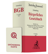Vorderes Coverbild Grüneberg BGB Chat-Book