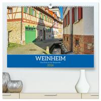 Weinheim - Eine Perle an der Bergstraße (hochwertiger Premium Wandkalender 2026 DIN A2 quer), Kunstdruck in Hochglanz