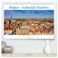 Belgien - Grafschaft Flandern (hochwertiger Premium Wandkalender 2025 DIN A2 quer), Kunstdruck in Hochglanz