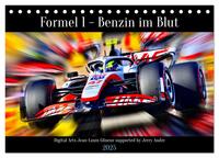 Formel 1 - Benzin im Blut (Tischkalender 2025 DIN A5 quer), CALVENDO Monatskalender