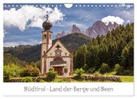 Südtirol - Land der Berge und Seen (Wandkalender 2026 DIN A4 quer), CALVENDO Monatskalender