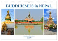 BUDDHISMUS in NEPAL (Wandkalender 2025 DIN A3 quer), CALVENDO Monatskalender