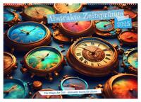 Abstrakte Zeitsprünge (Wandkalender 2025 DIN A2 quer), CALVENDO Monatskalender