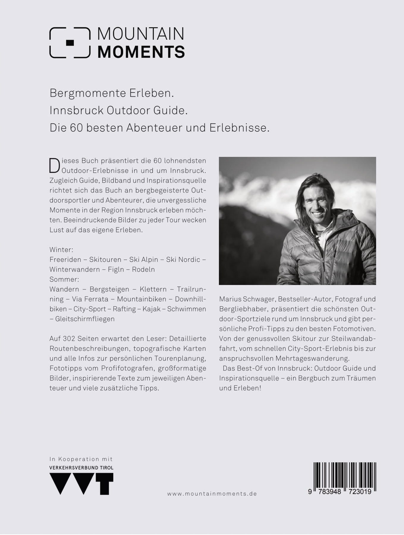 Rückseitencover Outdoor Guide Innsbruck