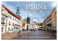 Pirna - Tor zur Sächsischen Schweiz (Wandkalender 2025 DIN A2 quer), CALVENDO Monatskalender