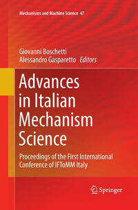 Advances in Italian Mechanism Science