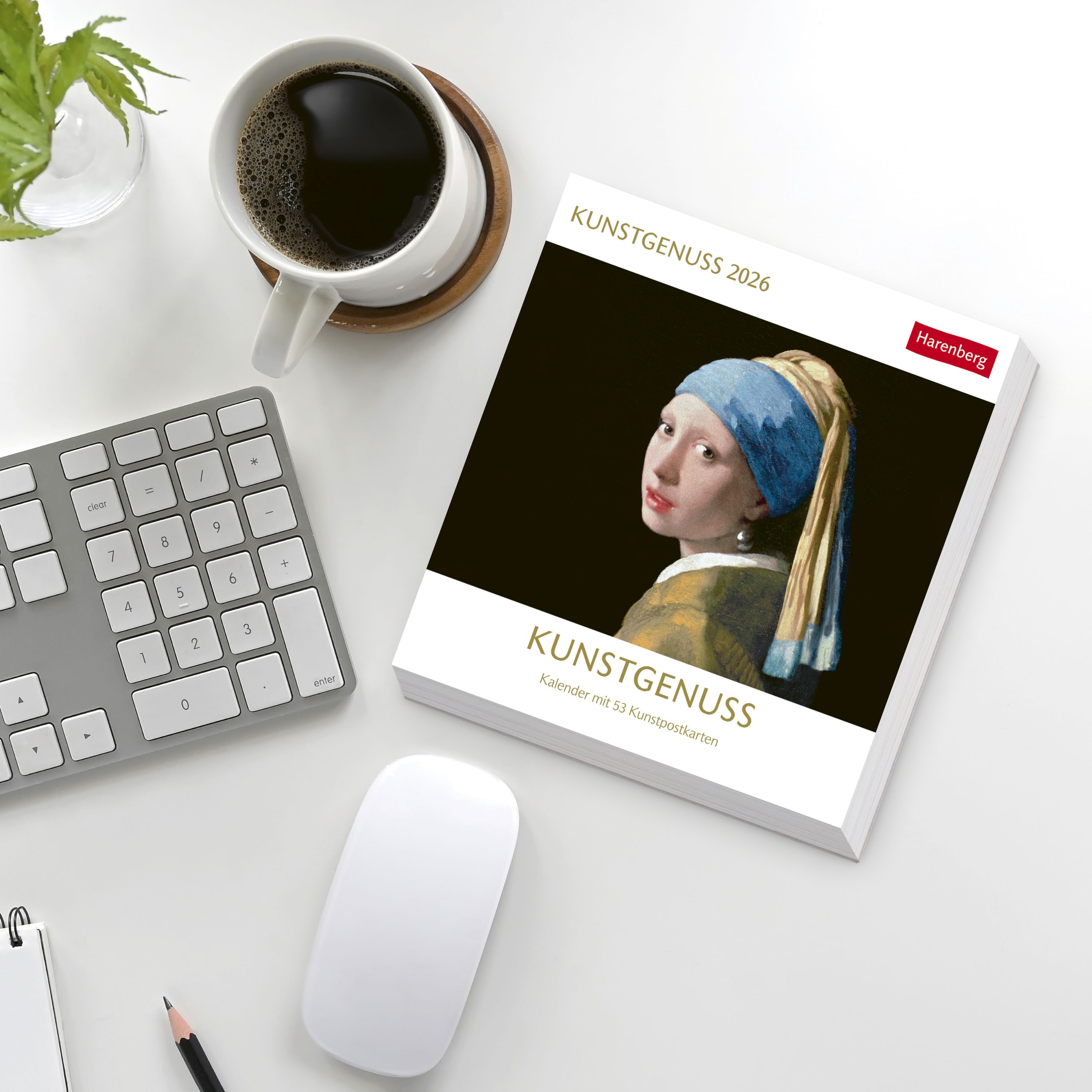 Kunstgenuss Postkartenkalender 2026 - Kalender mit 53 Kunstpostkarten