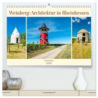 Weinberg-Architektur in Rheinhessen (hochwertiger Premium Wandkalender 2026 DIN A2 quer), Kunstdruck in Hochglanz