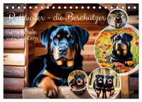 Rottweiler - die Beschützer (Tischkalender 2026 DIN A5 quer), CALVENDO Monatskalender