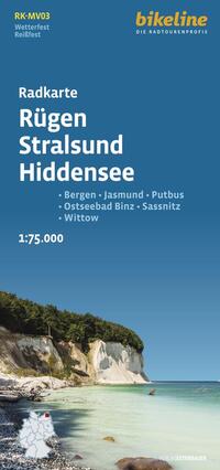Vorderes Coverbild Radkarte Rügen Stralsund Hiddensee (RK-MV03)