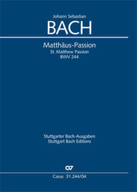 Matthäus-Passion (Klavierauszug deutsch/englisch)