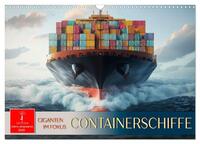 Containerschiffe - Giganten im Fokus (Wandkalender 2026 DIN A3 quer), CALVENDO Monatskalender