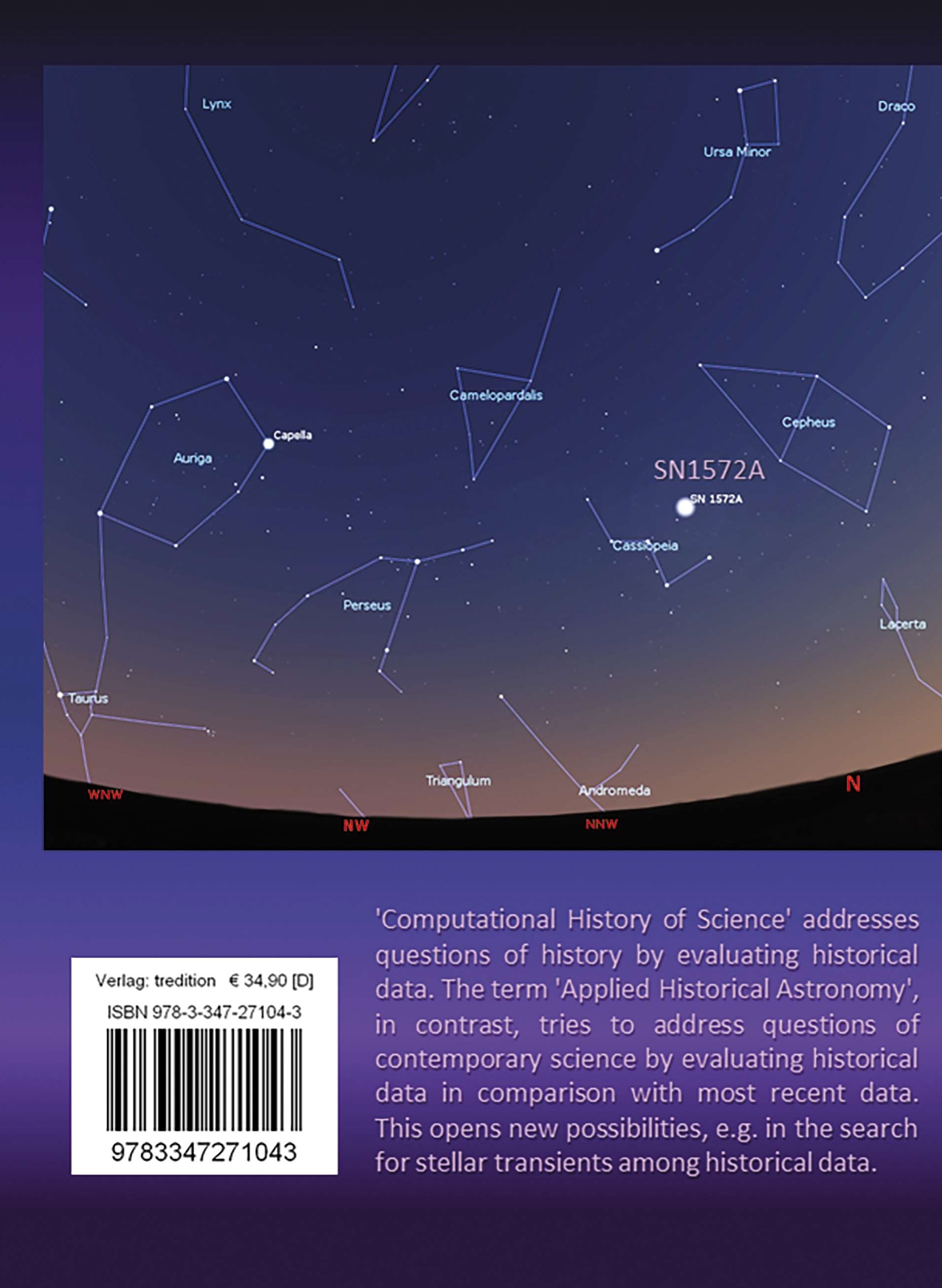 Rückseitencover Applied and Computational Historical Astronomy. Angewandte und computergestützte historische Astronomie.