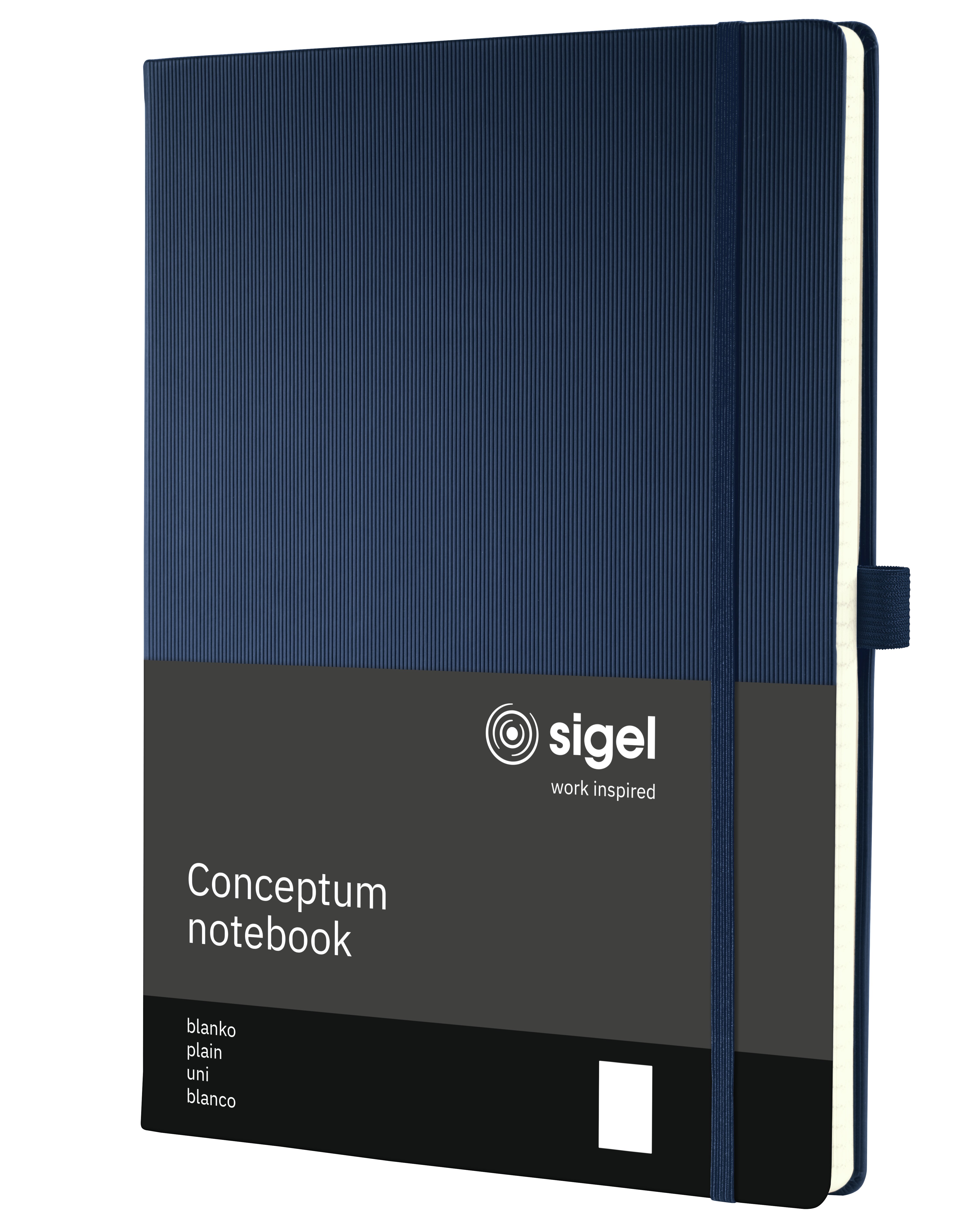 SIGEL CO684 Notizbuch Conceptum, ca. A4, blanko, dunkelblau