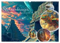 Sternenkrieger - Science Fiction Visionen der Maya und Azteken (Wandkalender 2026 DIN A2 quer), CALVENDO Monatskalender
