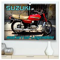 Vorderes Coverbild Motorrad-Legenden: SUZUKI (hochwertiger Premium Wandkalender 2025 DIN A2 quer), Kunstdruck in Hochglanz