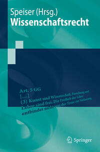 Vorderes Coverbild Wissenschaftsrecht