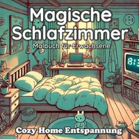 Fantasy und Cozy Home Malbücher / Fantasy Malbuch für Erwachsene Magische Schlafzimmer Anti-Stress, Achtsamkeit und Kreativität