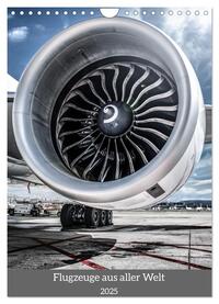 Vorderes Coverbild Flugzeuge aus aller Welt (Wandkalender 2025 DIN A4 hoch), CALVENDO Monatskalender
