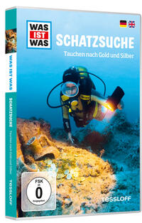 Vorderes Coverbild WAS IST WAS DVD Schatzsuche. Tauchen nach Gold und Silber