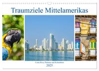 Traumziele Mittelamerikas - Costa Rica, Panama und Kolumbien (Wandkalender 2025 DIN A3 quer), CALVENDO Monatskalender