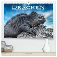 Drachen: Geheimnisvolles Tierreich (hochwertiger Premium Wandkalender 2026 DIN A2 quer), Kunstdruck in Hochglanz