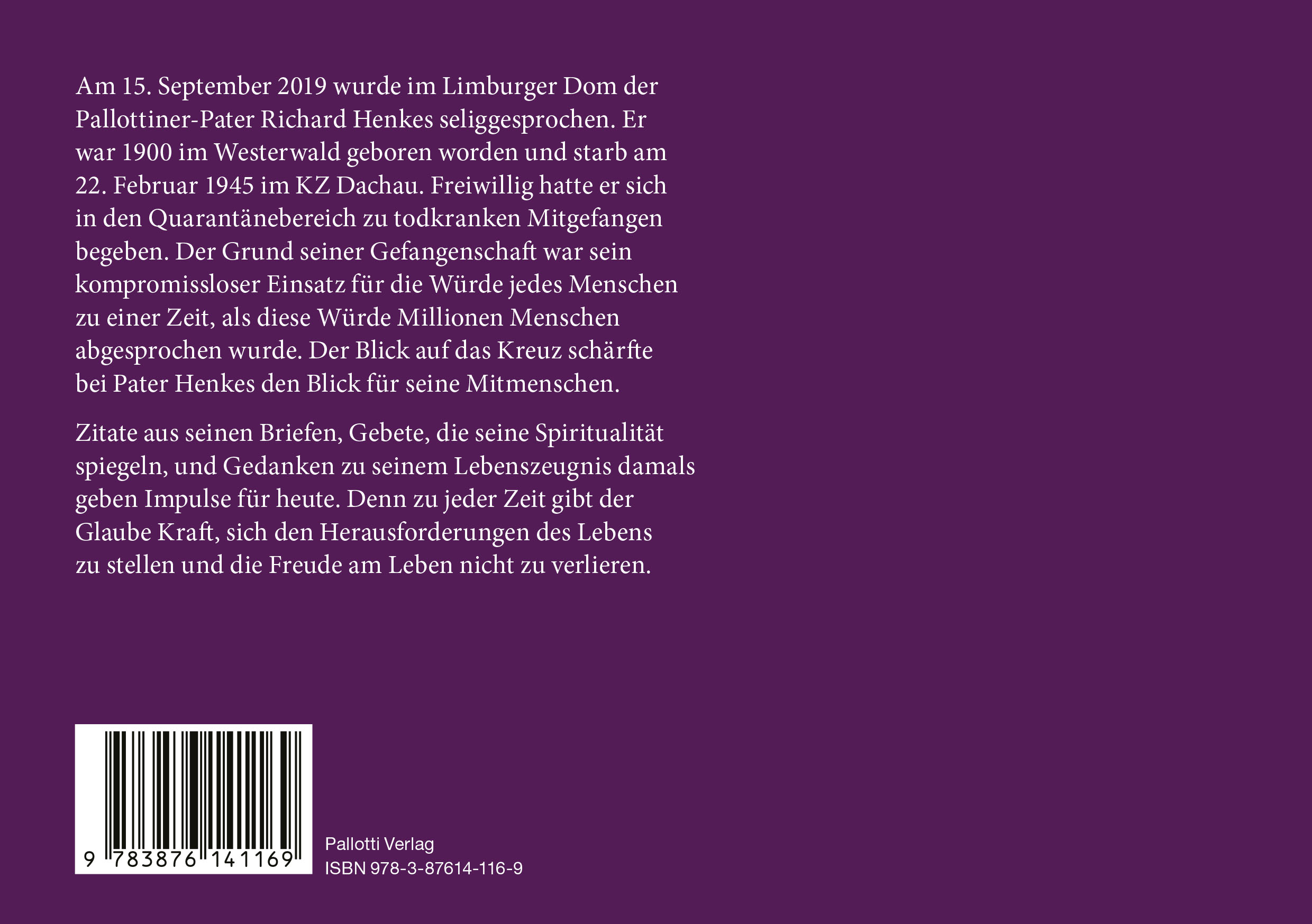 Rückseitencover Einer muss da sein …
