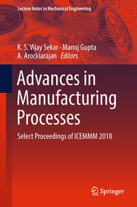 Vorderes Coverbild Advances in Manufacturing Processes