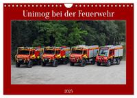 Unimog bei der Feuerwehr (Wandkalender 2025 DIN A4 quer), CALVENDO Monatskalender
