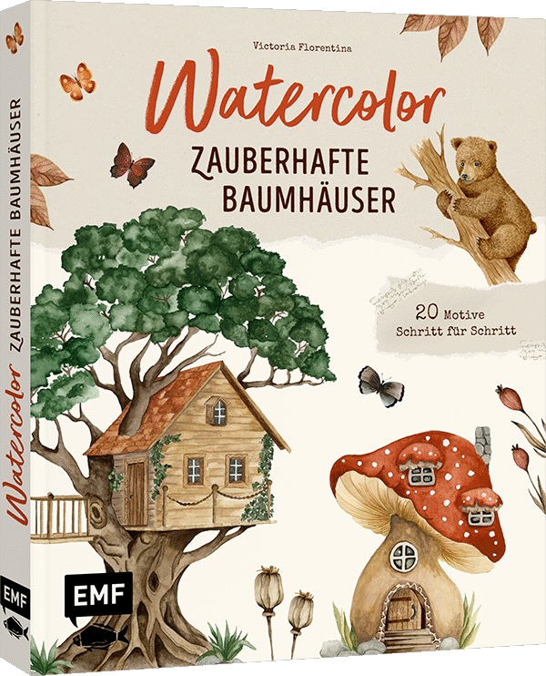 Watercolor – Zauberhafte Baumhäuser malen