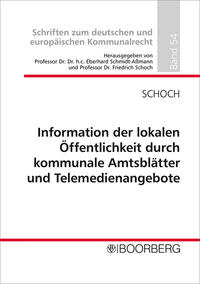 Information der lokalen öffentlichkeit durch kommunale Amtsblätter und Telemedienangebote