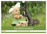 Eichhörnchen - Abenteuer mit Freund Teddy (Wandkalender 2025 DIN A4 quer), CALVENDO Monatskalender