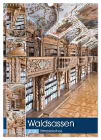 Waldsassen Stiftsbibliothek (Wandkalender 2026 DIN A3 hoch), CALVENDO Monatskalender