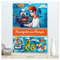 Vorderes Coverbild Traumjobs von Morgen - Der Zukunfts-Planer für große Träume (hochwertiger Premium Wandkalender 2026 DIN A2 hoch), Kunstdruck in Hochglanz