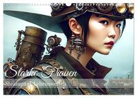 Starke Frauen - Steampunk Lebenswelten (Wandkalender 2026 DIN A3 quer), CALVENDO Monatskalender