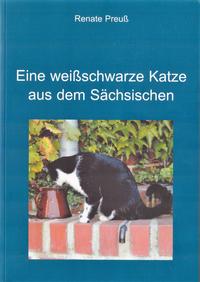 Eine weißschwarze Katze aus dem Sächsischen